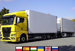 MAN TGX 26.510 6×2-4 / Zestaw Chłodnia / Przyczepa chłodnia przejazdowa / 4 szt