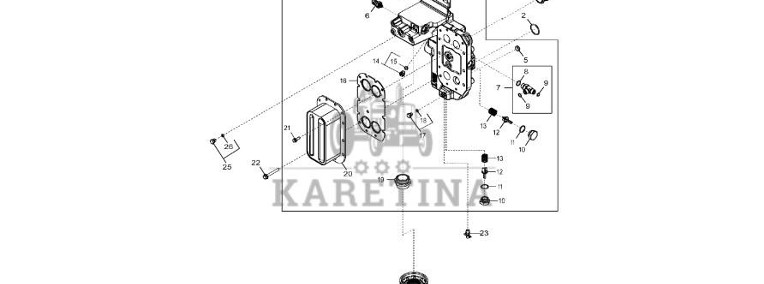 John Deere 9470RX - Obudowa filtra RE556729 (Silnik)-1