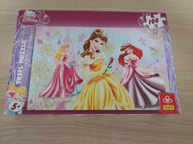 Puzzle Trefl 100 elementowe „Disney Princess”, do sprzedania-1