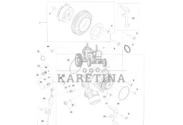John Deere 9470RX - Pompa wodna DZ106318 (Silnik)