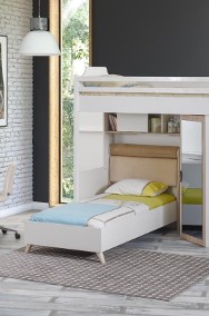 Łóżko piętrowe z szafą biurko komoda ZESTAW COMPACT ROOM-2