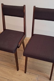 Krzesła drewniane z obiciem (2 szt.), Vintage, do sprzedania-2