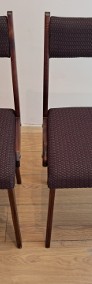 Krzesła drewniane z obiciem (2 szt.), Vintage, do sprzedania-3