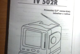 instrukcja; do telewizorek mały;  5,5" c/b   MISTRAL TV 502R - z radiem