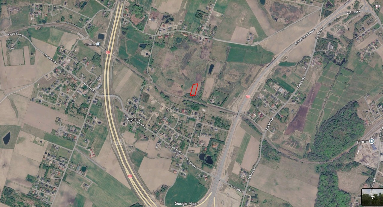 Działka mieszkaniowa Otomino gmina Żukowo 2748 m² - Widok 4