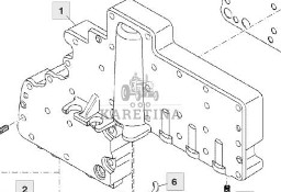 John Deere 7830 Obudowa zaworu sterującego skrzynią biegów R248584