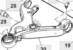 John Deere 8120 8220 8320 Wahacz Dolny Prawy Lewy R537610 R200349 R537611 R200350