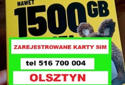 ZAREJESTROWANA KARTA OLSZTYN działające SIM REJESTRACJA KART telefonicznych SIM