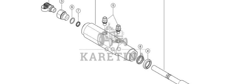 Claas Jaguar 970 - corncracker - pompa przestawiania 0017999721-1