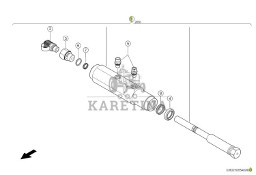 Claas Jaguar 970 - corncracker - pompa przestawiania 0017999721