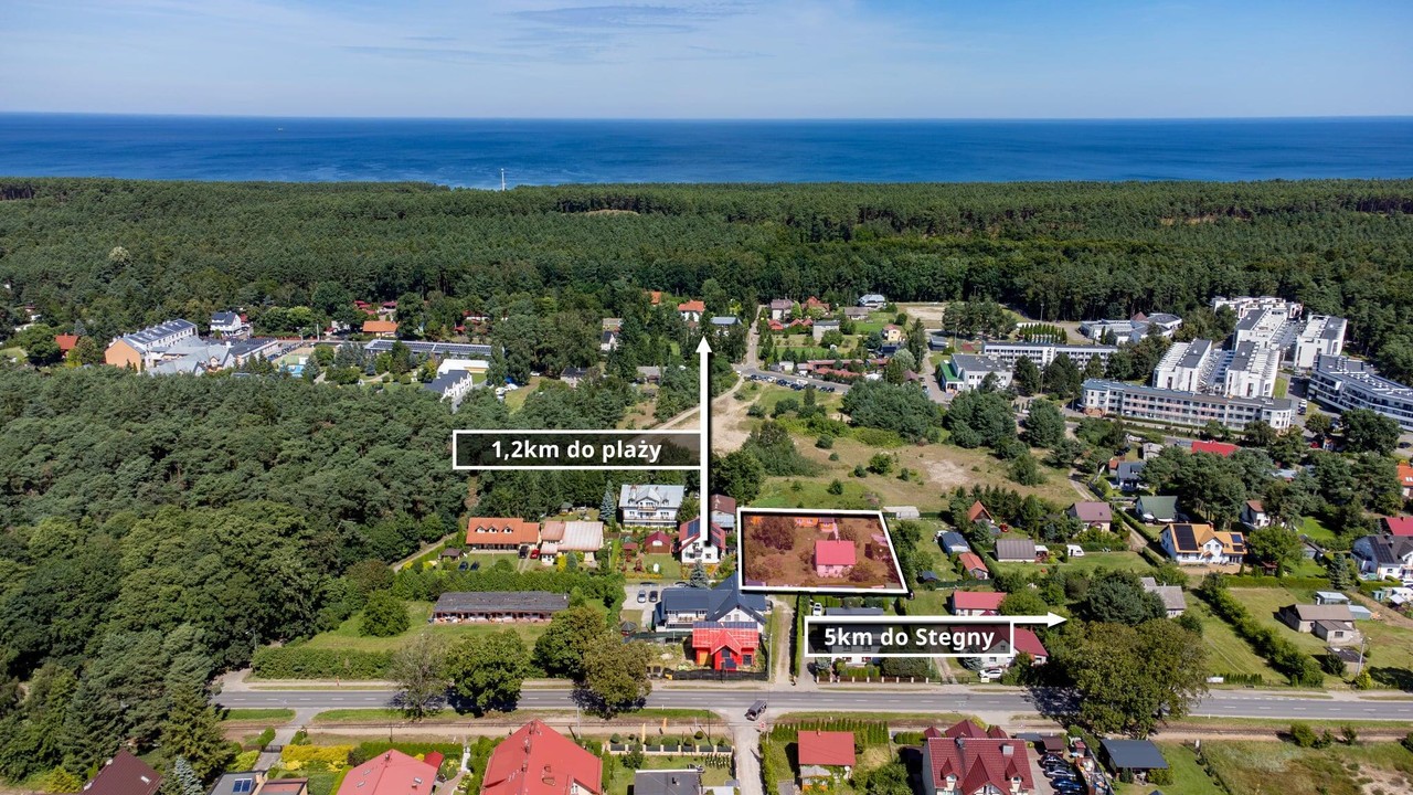 Dom na sprzedaż, 100 m², 1 pokój Stegna Jantar-Leśniczówka