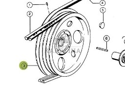 Claas Dominator 96 Koło Pasowe 0006030710 00 0603 071 0