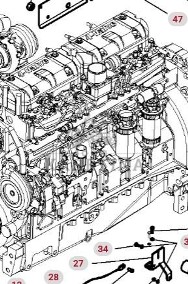 Massey Ferguson 8480 Silnik Kompletny Słupek Blok Głowica Kolektor Pokrywa CZĘŚCI V835276120-2