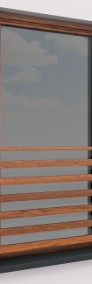 Balustrada francuska balkon barierka dekor drewna okienna poręcz WYSYŁKA-3