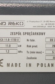 Kompresor Sprężarka Powietrza 1720l/min Zespół Sprężarkowy Land Reko-2