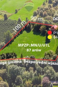 Duża działka budowlana /siedlisko/dom stan surowy-2