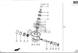 Claas Lexion 600 PRZEKŁADNIA 0007555801 (Dolna przekładnia kątowa rozładunku zbiornika ziarna)