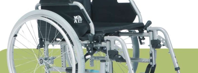 Wózek inwalidzki, lekki, składany -1