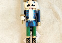 D001 Figurka dziadek do orzechów Boże Narodzenie ozdoba miecz dekoracj