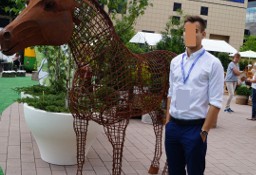 Koń Dekoracja rzeźba do ogrodu ze stali corten