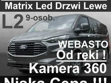 Ford Transit Custom Limited 170KM A8 Webasto Kamero 360 Matrix LED Od ręki 2387 zł-1