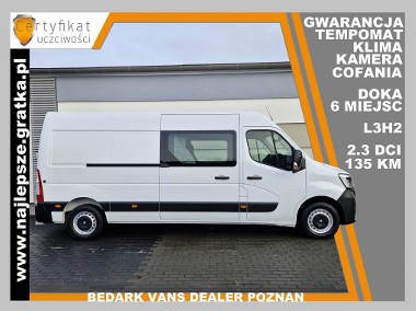 Opel Movano Gwarancja, L3H2, DOKA, BRYGADÓWKA, 6 miejsc, klima, tempomat-1