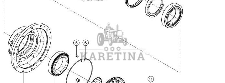 Claas Xerion 4000 - zwolnica piasta koła 0014994321-1