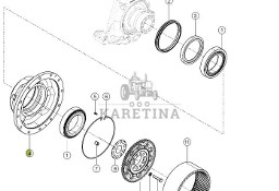 Claas Xerion 4000 - zwolnica piasta koła 0014994321