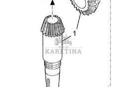 New Holland TX66 TX67 TX68 Zestaw Kół Zębatych Zębatka Wałek CZĘŚCI 84012653
