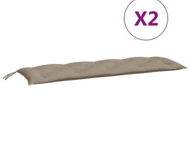 vidaXL Poduszka na ławkę ogrodową, taupe, 150 cm, tkanina Oxford-1
