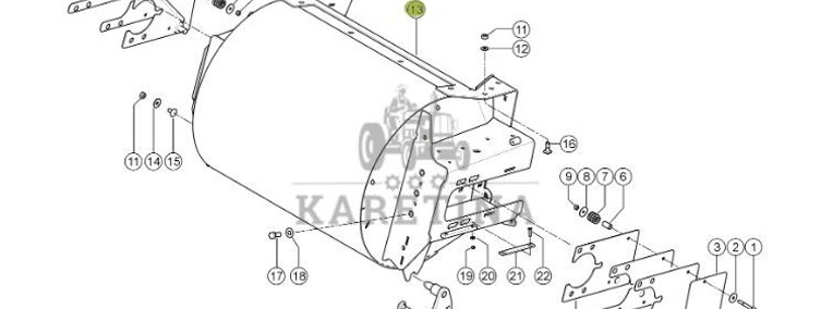 Claas Jaguar 970 - obudowa przyspieszacza 0022833651-1
