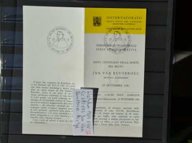 Watykan Sc 692-693 Jan Van Ruunsbroec - Mistyk Karnet-Folder FDC-2