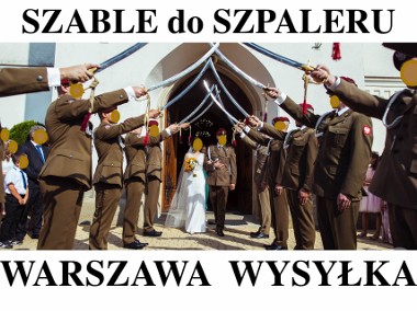 SZABLE DO ŚLUBU, szable do szpaleru z TEMBAKAMI PATRIOTYCZNYMI, tanio-1