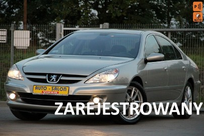 Peugeot 607 Zarejestrowany,klima,czujniki parkowania,welur