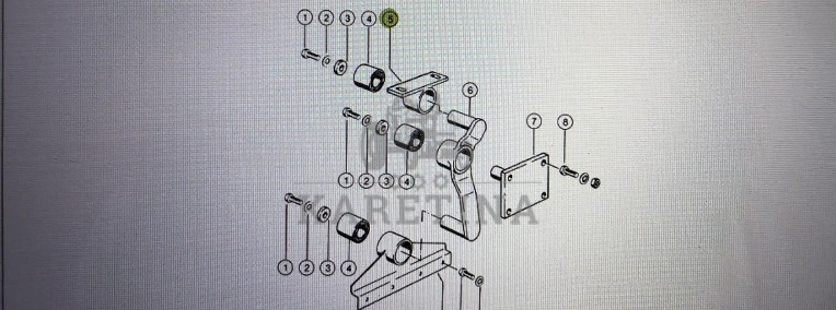 Kozioł łoźyskujący Claas Mega 370-340 Nr kat. 000 647 427 0 Nr kat. 000 647 427 0-1