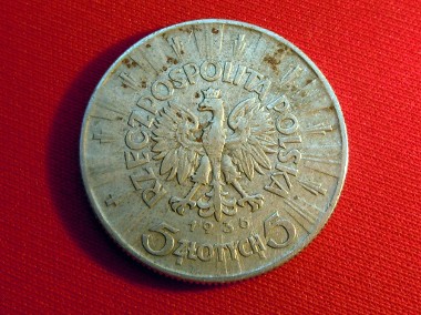 5 złotych wzór 1936 Józef Piłsudski – moneta-2