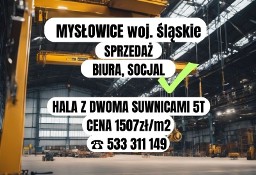 HALA Z DWOMA SUWNICAMI UDŹWIG 5T, WŁASNE TRAFO