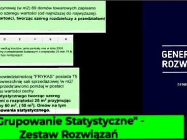 "Grupowanie Statystyczne" - Zestaw 5 Rozwiązania Excel. poziom - Studia-1