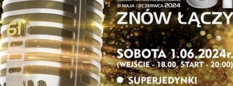 Bilety 61  kfpp w Opolu festiwal opolski 2024 superjedynki kabareton-1