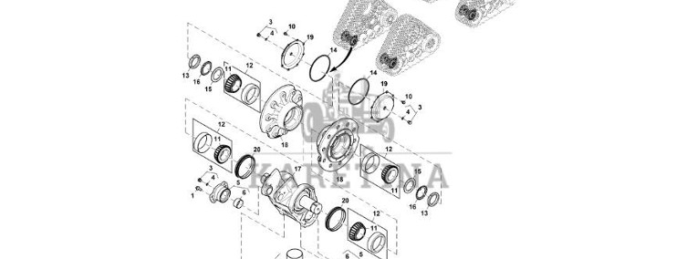 John Deere 9470RX - Dżwignia RE575993 (Gąsienice i obciąźniki)-1