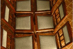Stylowe drewniane krzesła (komplet 6 szt.)