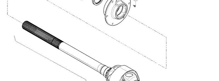 Claas Xerion 4000 - mechanizm róźnicowy dyferencjał - półoś 0006278350-1