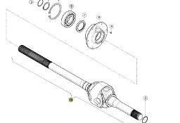 Claas Xerion 4000 - mechanizm róźnicowy dyferencjał - półoś 0006278350