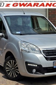 Peugeot Partner II Tylko 110 tys km. 1.6 BHDI 100 KM, SALON PL,I WŁ,Tempomat F.vat23%,-2