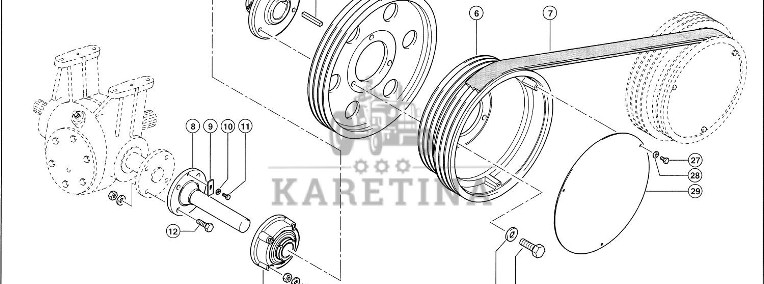 Claas Lexion 600 KOŁO PASOWE 0007449190 (Napęd hybrydowy stopniowy, 2. stopień)-1