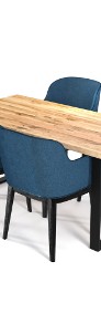 Dębowy stół z dostawkami - Nowoczesny drewniany loft lity-4