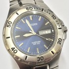 CITIZEN Sapphire WR100 Zegarek męski 38mm BRANSOLETA masywny DIVER OKAZJA