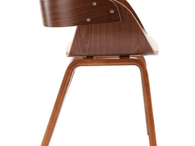 vidaXL Krzesła do jadalni, 6 szt., kremowe, gięte drewno i ekoskóra278858-1