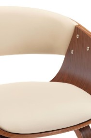 vidaXL Krzesła do jadalni, 6 szt., kremowe, gięte drewno i ekoskóra278858-2