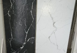 Płytki podłogowe ścienne marmur biały i czarny Marmo white, black 120x60 Cerrad